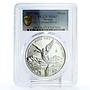 Mexico 1 onza Libertad Angel of Independence MS67 PCGS silver coin 2007