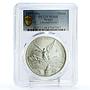 Mexico 1 onza Libertad Angel of Independence MS68 PCGS silver coin 1997
