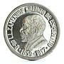 Netherlands 25 steloj Creation of Esperanto Dr Zamenhof proof silver coin 1965