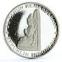 Indonesia 250 rupiah 25th Anniversary of Independence proof silver coin 1970