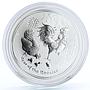 Australia 1 dollar Lunar Calendar series II Year of the Rooster silver coin 2017