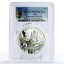 Niue 1 dollar Flowers Lesser Butterfly Orchid Kremlin PR67 PCGS silver coin 2013