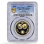 Guinea 2000 francs Unified Nations Sun Emblem PR PCGS gold coin 2020