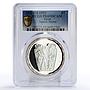 Egypt 5 pounds Treasures King Namur Narmer Palette PR69 PCGS silver coin 1993