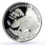 Bhutan 300 ngultrums Endangered Wildlife Takin Bull Animals Fauna Ag coin 1993