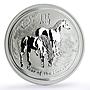 Australia 1 dollar Lunar Calendar series II Year of the Horse silver coin 2014