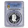 Costa Rica 5000 colones 100 Years Colone Columbus Ship PR67 PCGS Ag coin 1997