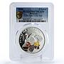 Bulgaria 5 leva Crafts Wine Production Taste of Sun Bird PR67 PCGS Ag coin 2006