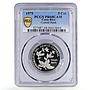 Costa Rica 5 colones 25 Years of Central Bank PR68 PCGS nickel coin 1975