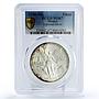 Mexico 1 onza Libertad Angel of Independence MS67 PCGS silver coin 1986