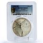 Mexico 1 onza Libertad Angel of Independence MS68 PCGS silver coin 1996