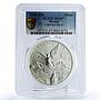 Mexico 1 onza Libertad Angel of Independence MS67 PCGS silver coin 2004