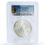 Mexico 1 onza Libertad Angel of Independence MS65 PCGS silver coin 1988