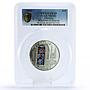 Cook Islands 10 dollars Windows Heaven Chartres Cathedral PL69 PCGS Ag coin 2013