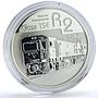 South Africa 2 rand Trains Railways Electric Locomotive Class 15E Ag coin 2014