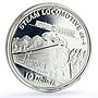 Cook Islands 10 dollars Trains Railways GS-4 Steam Locomotive silver coin 2009