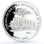 Niger 1000 francs Trains Railways Mediterranean Locomotive silver coin 2012
