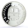 Liberia 10 dollars Transrapid-08 Train Railways Railroad proof silver coin 1999