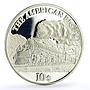 Cook Islands 10 dollars Trains Railways American Big Boy Locomotive Ag coin 2008