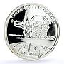 Benin 1000 francs Trains Railways Chemin de Fer Locomotive silver coin 2000