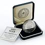 East Caribbean States 10 dollars Inaugural Test Match Sri Lanka silver coin 1997