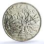 Czechoslovakia 25 korun 25th Anniversary of Slovak Uprising silver coin 1969