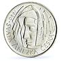 Czechoslovakia 50 korun St Agnes Religion Without Signature LK silver coin 1990