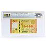 Lebanon 10K livres Red Arabic Overprint Cedar Tree PPQ68 PCGS UNC banknote 2014