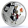 Cook Islands 5 dollars Soviet Cartoons Winnie Pooh Rabbit silver coin 2011