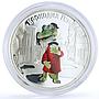 Cook Islands 5 dollars Soviet Cartoons Cheburashka Crocodile Gena Ag coin 2011