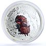 Cook Islands 5 dollars Soviet Cartoons Hedgehog in the Fog silver coin 2011