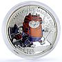 Cook Islands 5 dollars Soviet Cartoons Prodigal Parrot Return Cat Ag coin 2012