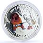 Cook Islands 5 dollars Soviet Cartoons Puss in Boots Cat Ogre silver coin 2013