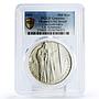 Czechoslovakia 500 korun J.A. Comenius Komensky UNC Detail PCGS silver coin 1992