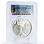 Bulgaria 10 leva Euro Integration Plovdiv City PR65 PCGS silver coin 1999