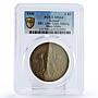 Iceland 2 kronur 1000 Years Althing Female Figure Matte MS64 PCGS CuZn coin 1930