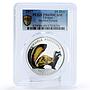 Ukraine 10 hryvnias Endangered Wildlife Polecat Peregusna PR69 PCGS Ag coin 2017