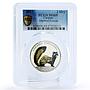 Ukraine 2 hryvnias Endangered Wildlife Polecat Peregusna MS69 PCGS Ni coin 2017