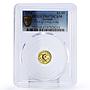 Sealand 2 1/2 dollars ORCA Whale Fauna PR67 gold coin 1994