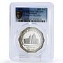 Romania 10 lei Cotroceni Monastery Church Architecture PR67 PCGS Ag coin 2004