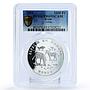 Benin 1000 francs Endangered Wildlife Zebra Animals Fauna PR69 PCGS Ag coin 2001