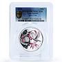 Cook Islands 50 cents Love Forever Heart Doves Birds PR70 PCGS silver coin 2011