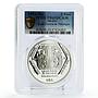 Mexico 5 pesos Precolombina Lapida Tumba de Palenque PR69 PCGS silver coin 1994