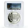 Mexico 5 pesos Dintel 26 Two Figures Wall Sculpture PR68 PCGS silver coin 1994