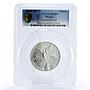 Mexico 2 onzas Libertad Angel of Independence MS69 PCGS silver coin 2003