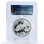 Isle of Man 1 crown Home Pets Ragdoll Cat Kittens Animals PR68 PCGS Ag coin 2007