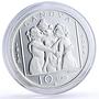 San Marino 10 euro 190 Years Antonio Canova Graces Sculptures proof Ag coin 2006