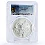 Mexico 1 onza Libertad Angel of Independence MS68 PCGS silver coin 1996