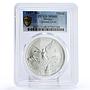 Mexico 1 onza Libertad Angel of Independence MS68 PCGS silver coin 1997