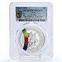 Niue 1 dollar World of Your Soul Beauty Butterfly Flower PR70 PCGS Ag coin 2017